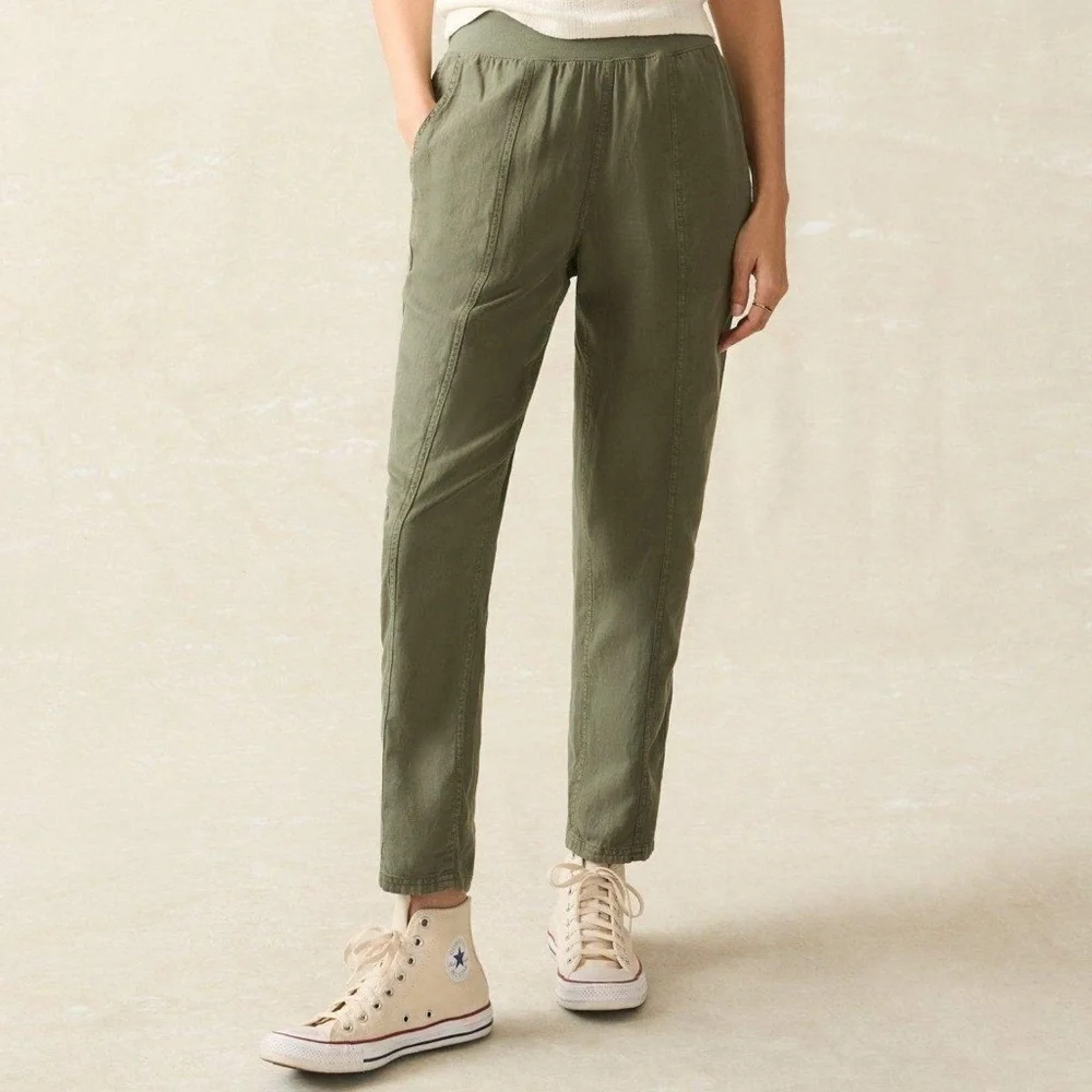 Faherty Women's Pullon‎ Arlie Day Pants Thyme Small